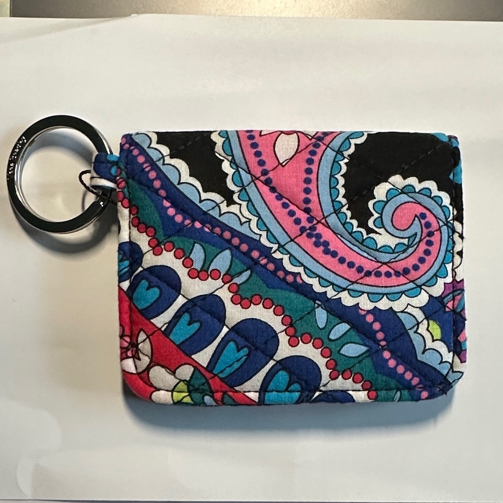 Vera Bradley Multicolor Paisley Key and Card Holder NWT